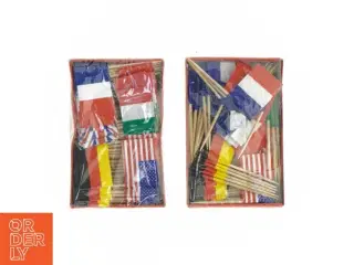 Cocktail pinde med Internationale Flag (str. 6 komma 5 cm)
