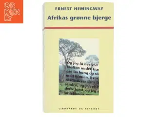 Afrikas grønne bjerge af Ernest Hemingway (Bog)