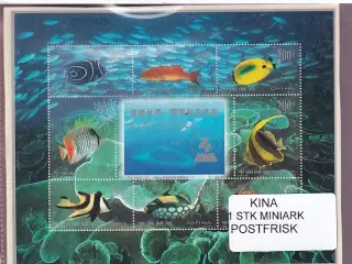 Kina - 1 Stk. Miniark - Postfrisk