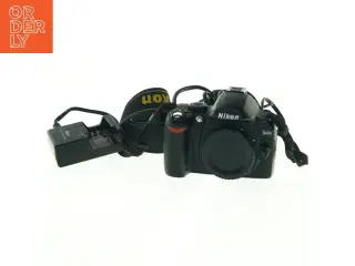 Nikon D40 digitalkamera med oplader fra Nikon (str. 12 x 7,5 cm)