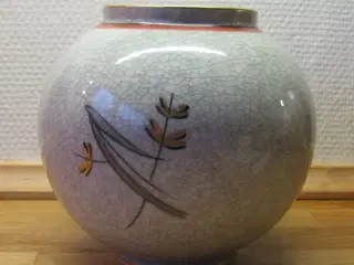 Krakelé vase fra Lyngby Porcelæn
