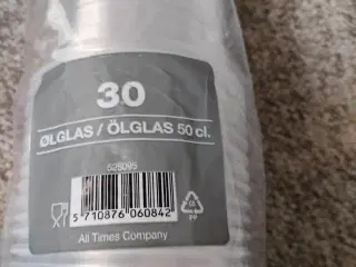 ØL GLAS plastik 