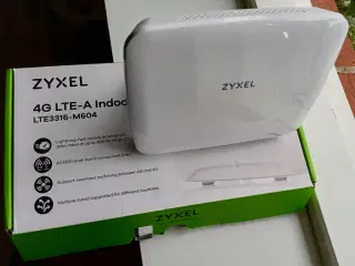 4G⚪Zyxel LTE3316-M604, til simkort, med VOIP.