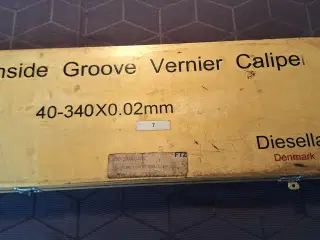 Skydelære til måling af bremsetromler indv. mål