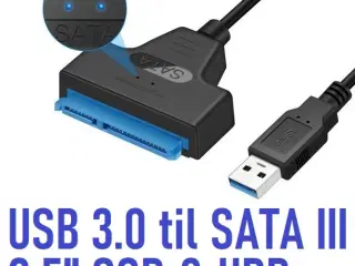 NY! USB 3.0 til / to SATA III Adapter