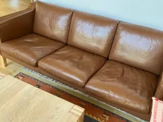 3-personers lædersofa.