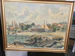 Oliemaleri af Erling Petersen