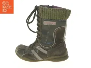 Brune støvler til børn med snørebånd (str. fod 21,5 cm)