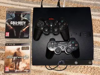 Playstation 3 (m. 2 controlled & spil)