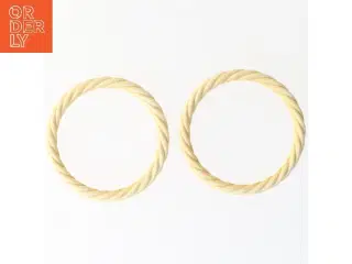 Servietringe i flettet design (str. Ø 8 cm)