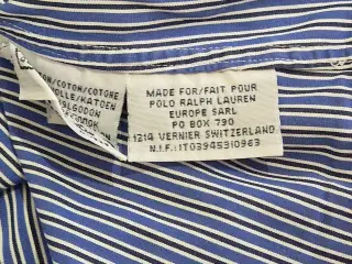 Polo Ralph Lauren blå skjorte, størrelse S