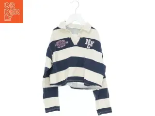 Stribet langærmet trøje med krave fra H&M (str. 140)