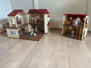 Huse, kanin familie og tilbehør fra Sylvanian Fam