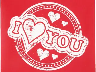 Screen stencil, I love you, ark 20x22 cm, 1 ark