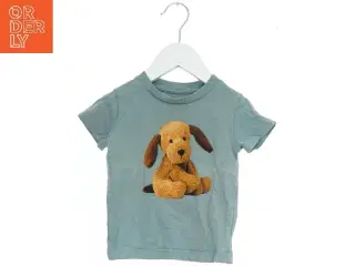 Børne T-shirt med hundemotiv fra Next (str. 74)