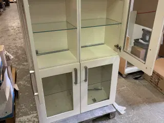 vitrine skabe med klart glas 