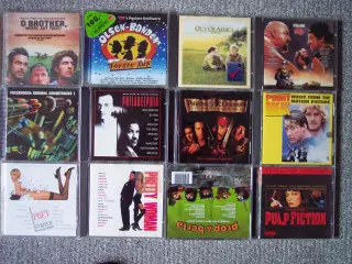 100 Film CD-SOUNDTRACKs sælges stykvis           