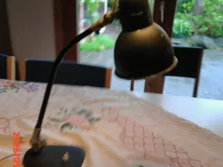 Retro sort bordlampe