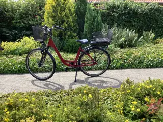 Rød Dame El-cykel