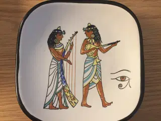 Egyptisk keramik tallerken til dimser