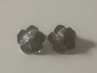 * Sterlingsølv; Smukke blomster-øreringe