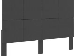 Sengegavl 180x200 cm stof mørkegrå