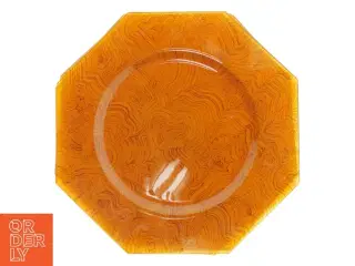 Orange glastallerkener