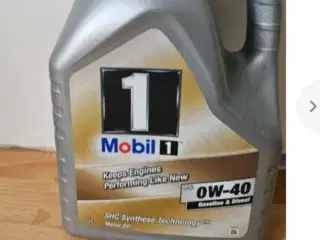 MotorOlie Mobil1 0W-40 5 L 400 kr.