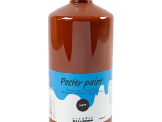 Mat Temperamaling Brun 1000ml - Kreativ Dækfarve