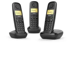 Trådløs telefon Gigaset A170 TRIO 1,5" Sort (3 UDS)
