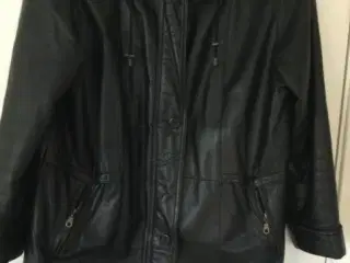 Læder 3/4 jakke/frakke