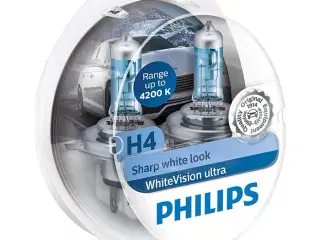 Philips WhiteVision Ultra H4/W5W 12V - Sæt