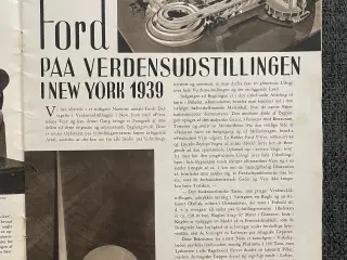 Ford Nyt bil magasin 1939