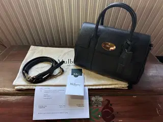 Bayswater Satchel Black Small Classic Grain