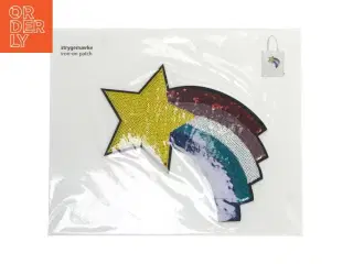 Strygemærke med stjerne og regnbue fra Flying Tiger