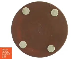 Keramik skål med blå glasur (str. 16 cm i diameter. 3 cm)