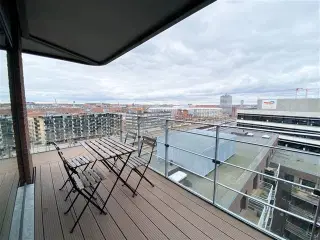MØBLERET 4V med udsigt over Østerbro og Øresund, København Ø, København