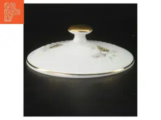 Porcelæn låg med blomstermotiv fra Edelstein (str. Ø 12 cm)