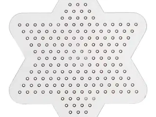 Perleplade, lille stjerne, diam. 10 cm, medium, 10stk./ 1 pk.