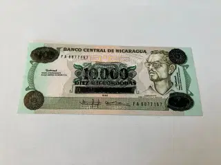 10000 Cordobas son 10 Cordobas Nicaragua 1985