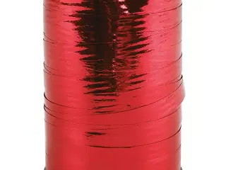 Metal Rød Gavebånd 10 mm - 250 m Rulle