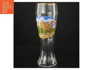 Ølglas med Burg Hohenwerfen motiv (str. 23 cm)