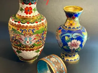 Vintage CLOISONNE genstande sælges. Læs beskrivels