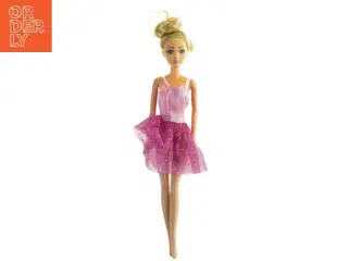 Barbie dukke i lyserød kjole fra Barbie (str. 30 cm)