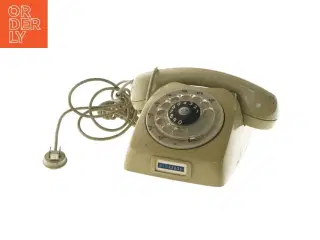 Vintage drejeskivetelefon (str. 21 cm)