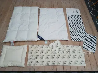 BABY dyner med gåsedun - 10+ - sengetøj og pude