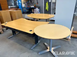 Hæve/sænkebord + mødebord