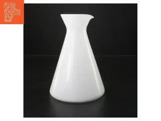 Hvid keramik kande (str. Ø 8 cm længde 20 cm)