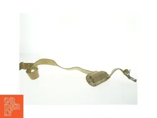 Vintage læder bælte med knivskede (str. 136 cm)
