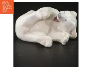 Porcelænsfigur af legende isbjørneunge 729 fra Royal Copenhagen (str. 10 cm)
